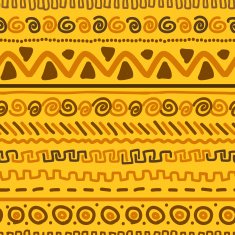 Handmade pattern with ethnic geometric ornament for your design