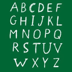 Hand drawn alphabet design N2