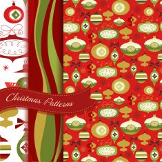 Retro Christmas ornament patterns