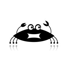 Funny crab for your design
