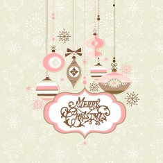 Retro Christmas Ornaments N4
