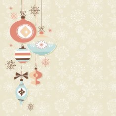 Retro Christmas Ornaments N9