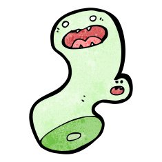 cartoon spooky ghost N156