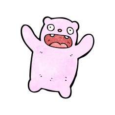 cartoon pink bear N2