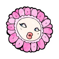 flower cartoon character N36