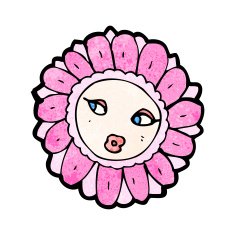 flower cartoon character N37