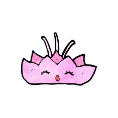 lotus flower cartoon character N6