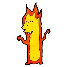 cartoon fire character N8