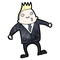 cartoon business man shrugging shoulders N3