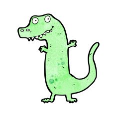 cartoon dinosaur N228