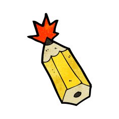 Cartoon Pencil N124