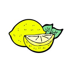 cartoon cut lemon N4