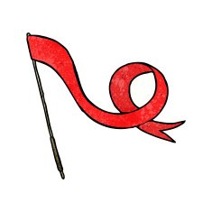 cartoon waving flag N25