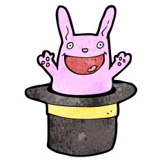 cartoon rabbit in hat trick N5