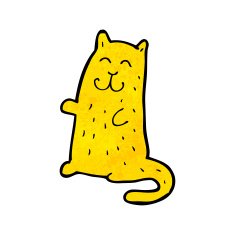 funny cartoon cat N262