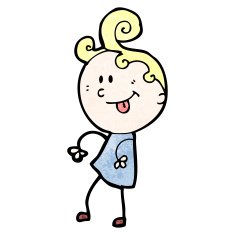 cartoon dancing girl N8