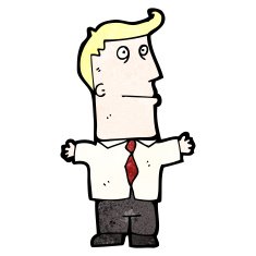 cartoon office man N41