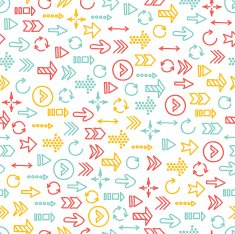 Seamless pattern with arrows N3