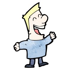 cartoon laughing man N51