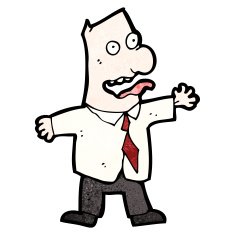 cartoon insane boss N5