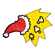 cartoon magic xmas hat N2