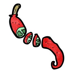 chopped chili cartoon