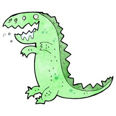 cartoon dinosaur N230