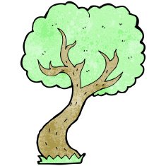 cartoon twisty tree N6