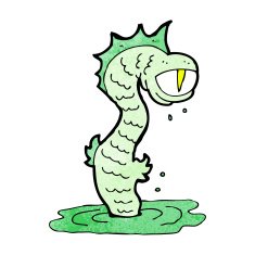Cartoon Swamp Monster N19