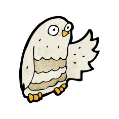 Cartoon Owl N223