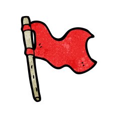 cartoon waving flag N27