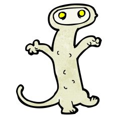 cartoon weird monster N10
