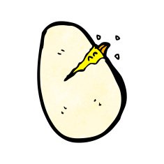 cartoon hatching egg N2