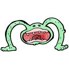 cartoon weird monster N11