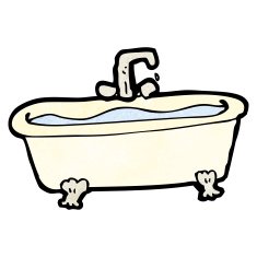 Cartoon Bathtub N8