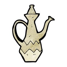 Cartoon Coffee Pot N22