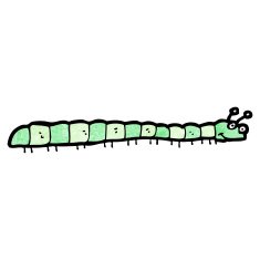 Cartoon Caterpillar N109
