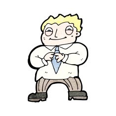 cartoon excited office man N6