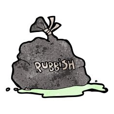 cartoon bag of garbage N2