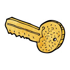 cartoon gold key N5