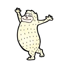 cartoon yeti monster N4