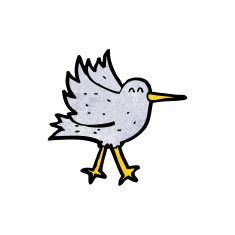 Cartoon Bird N559