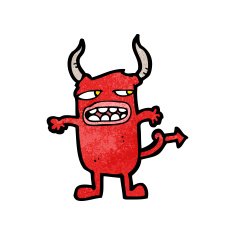 cartoon funny little monster N14