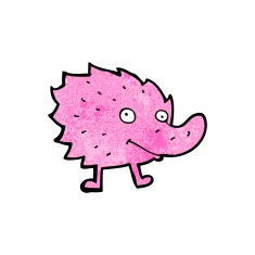 cartoon funny little monster N17