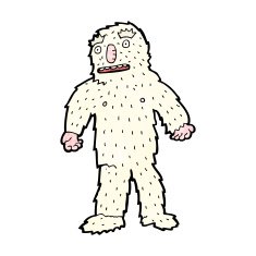 cartoon yeti monster N5