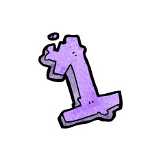cartoon number one N10
