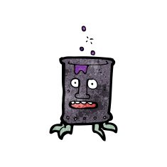 cartoon oil drum can N2