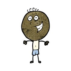 cartoon happy doodle man N35