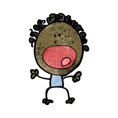 cartoon complaining doodle woman N8
