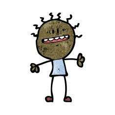 cartoon complaining doodle man N15